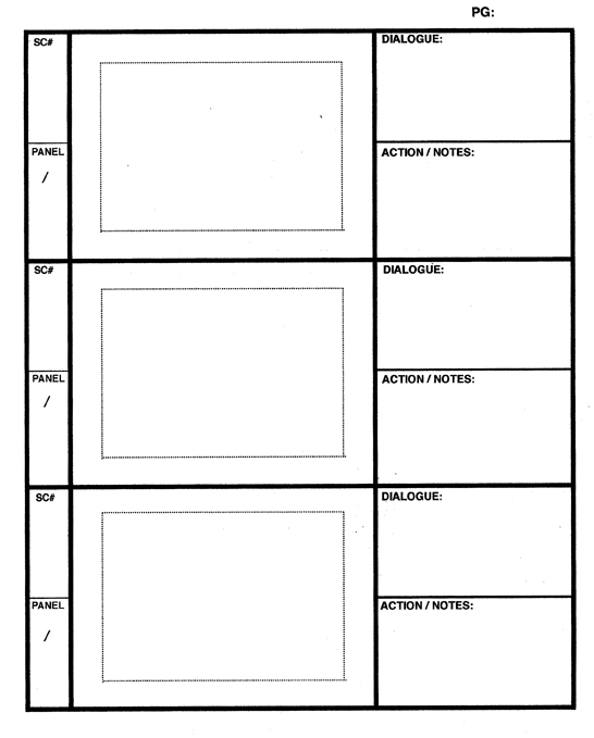 Advertising Storyboard Template